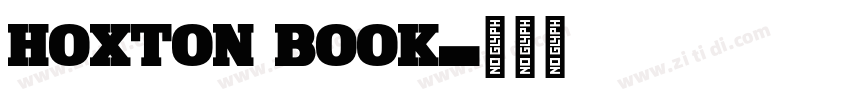 hoxton book字体转换